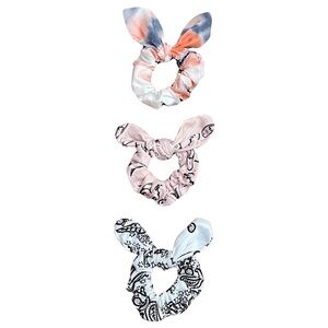 Bunny Ear Hair Scrunchie Bundle